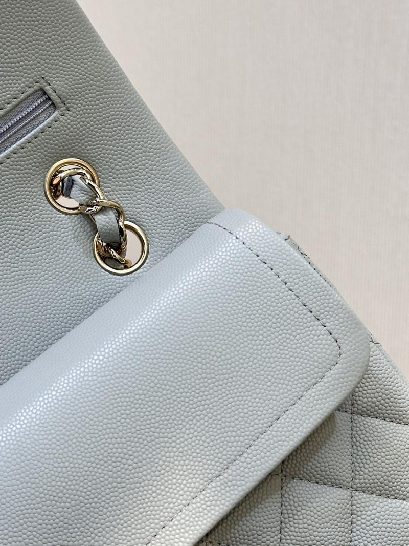 Medium Chanel Flap Bag Light Grey A01112