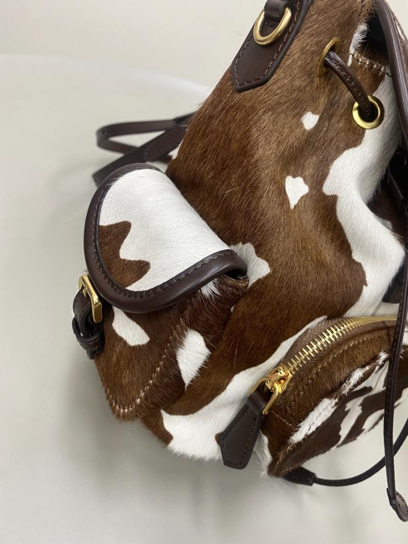 Miu Miu Printed leather backpack 5BZ043