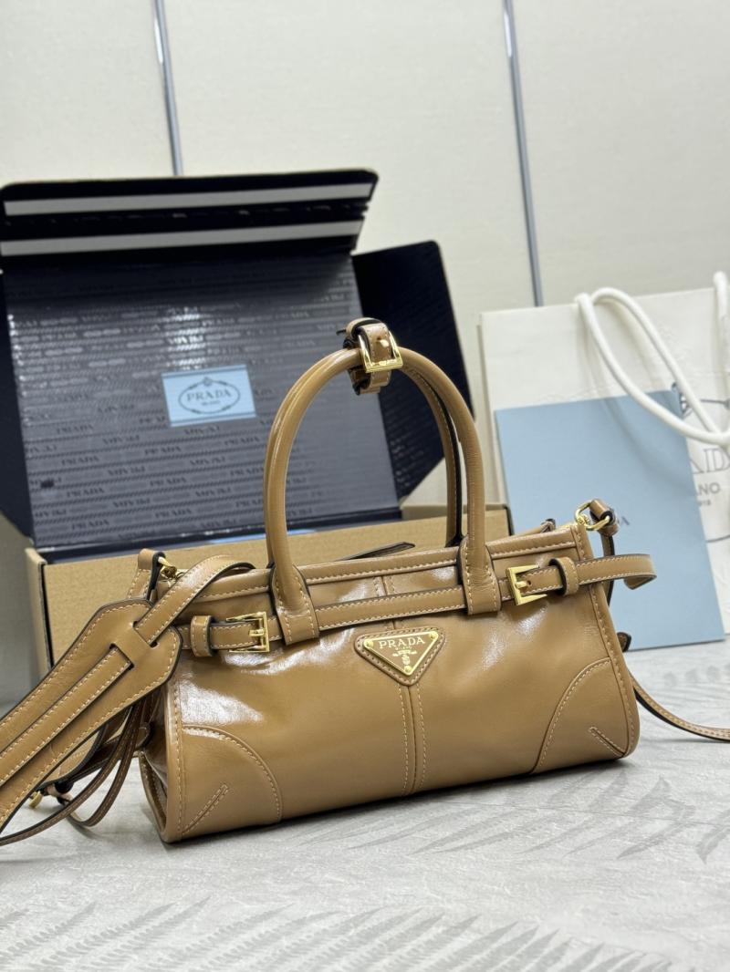 Prada Bonnie leather mini handbag Cameo 1BA486