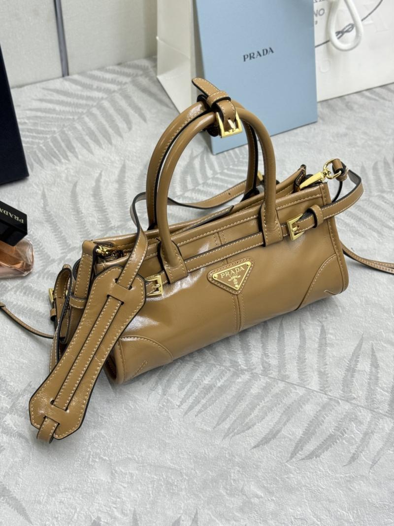 Prada Bonnie leather mini handbag Cameo 1BA486