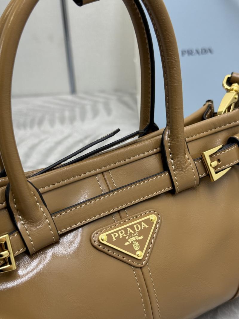 Prada Bonnie leather mini handbag Cameo 1BA486