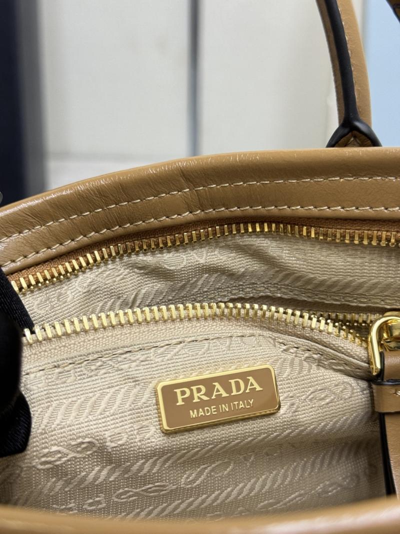 Prada Bonnie leather mini handbag Cameo 1BA486