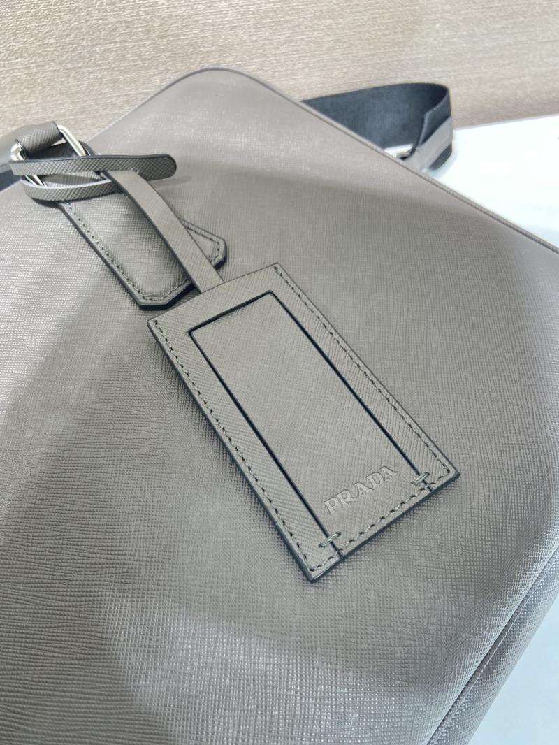 Prada Saffiano leather briefcase Grey 2VE022