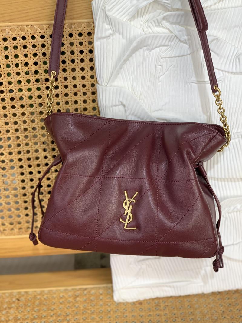 Saint Laurent Jamie Shoulder Pouch Burgundy 862712