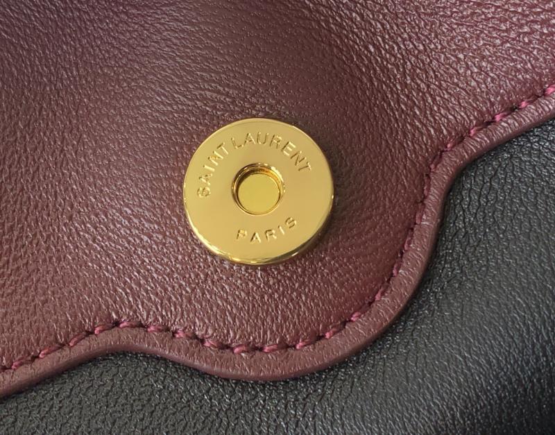 Saint Laurent Jamie Shoulder Pouch Burgundy 862712