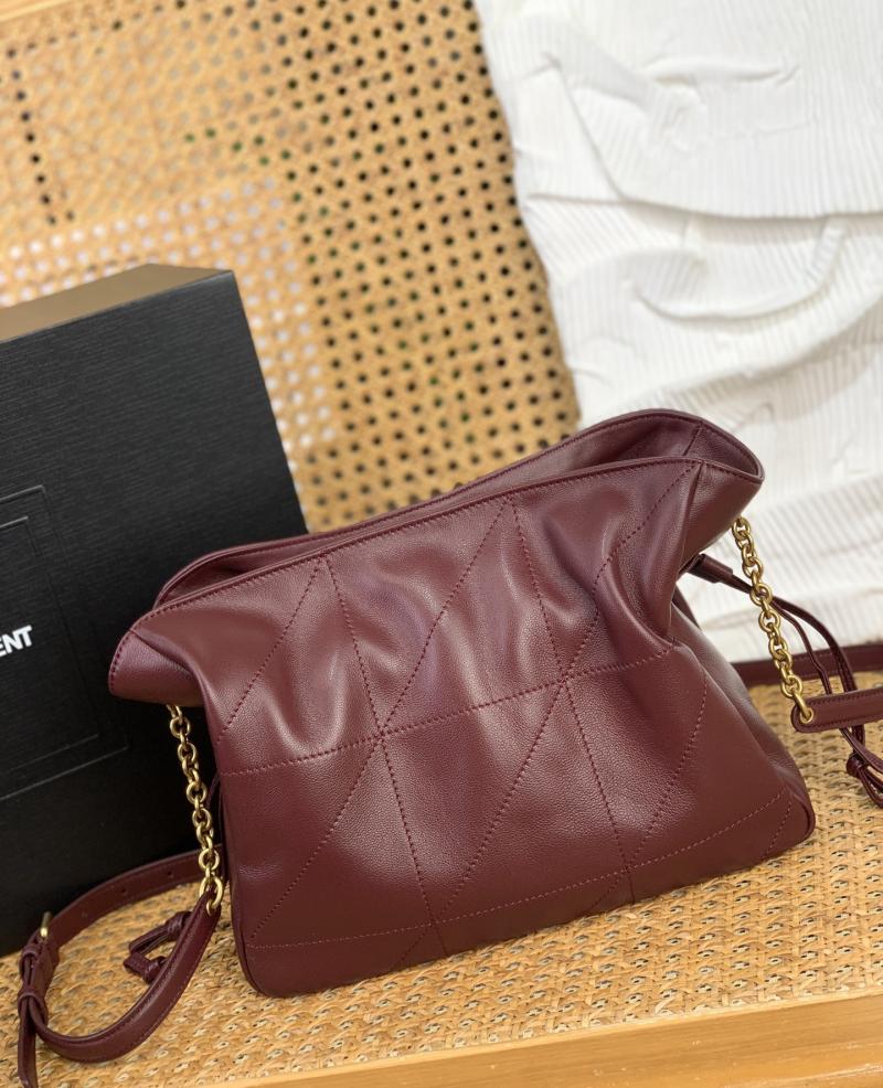 Saint Laurent Jamie Shoulder Pouch Burgundy 862712