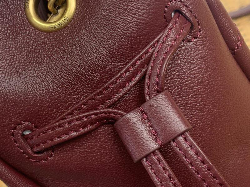 Saint Laurent Jamie Shoulder Pouch Burgundy 862712