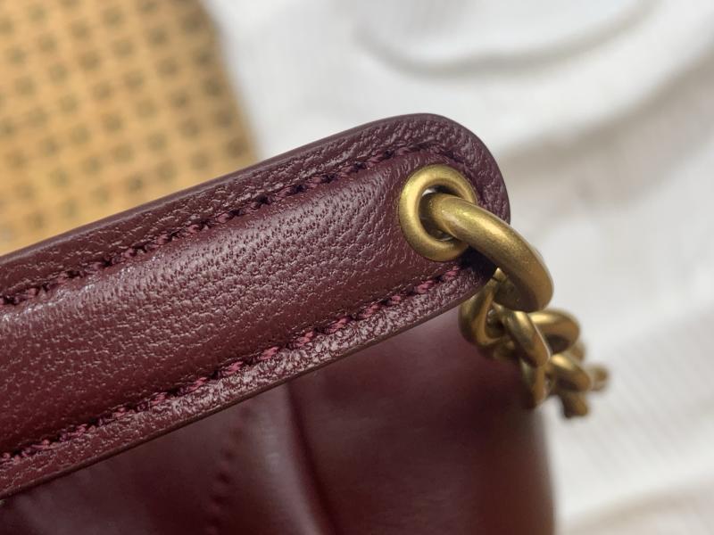 Saint Laurent Jamie Shoulder Pouch Burgundy 862712