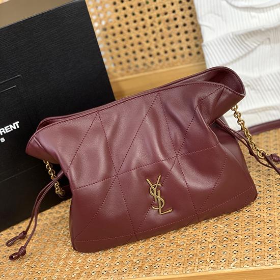 Saint Laurent Jamie Shoulder Pouch Burgundy 862712