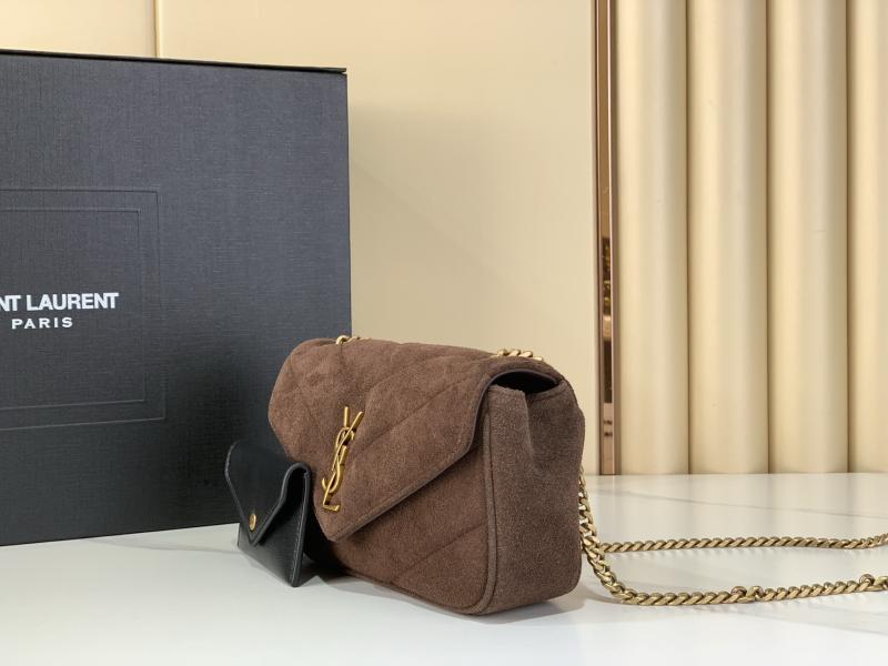 Saint Laurent Loulou Suede Mini Bag Coffee 821749