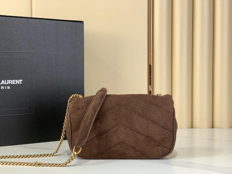 Saint Laurent Loulou Suede Mini Bag Coffee 821749