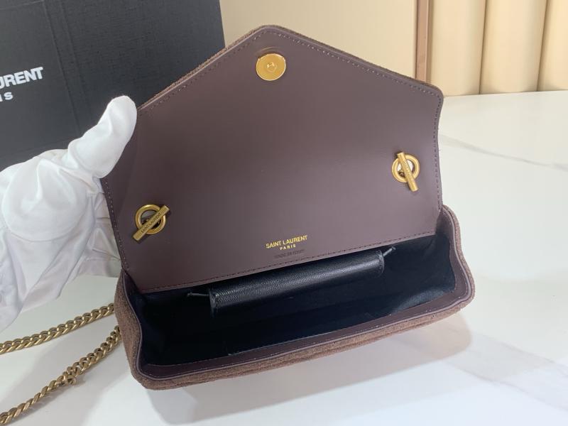 Saint Laurent Loulou Suede Mini Bag Coffee 821749