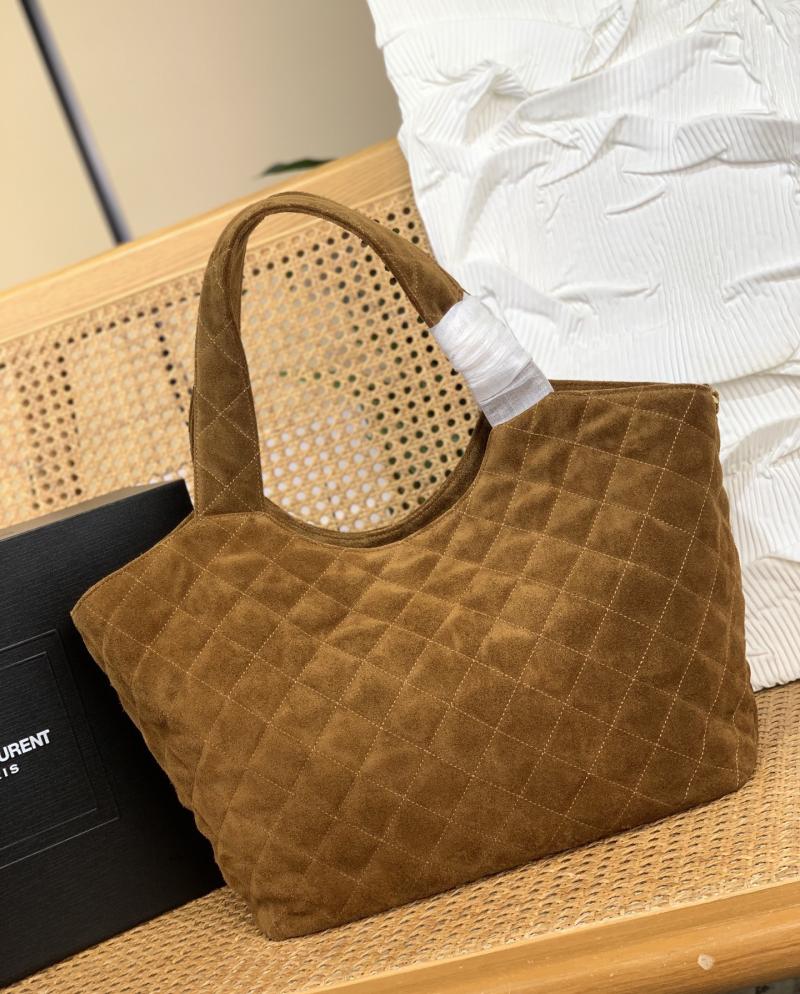 Saint Laurent Medium Suede Icare Caramel 858191