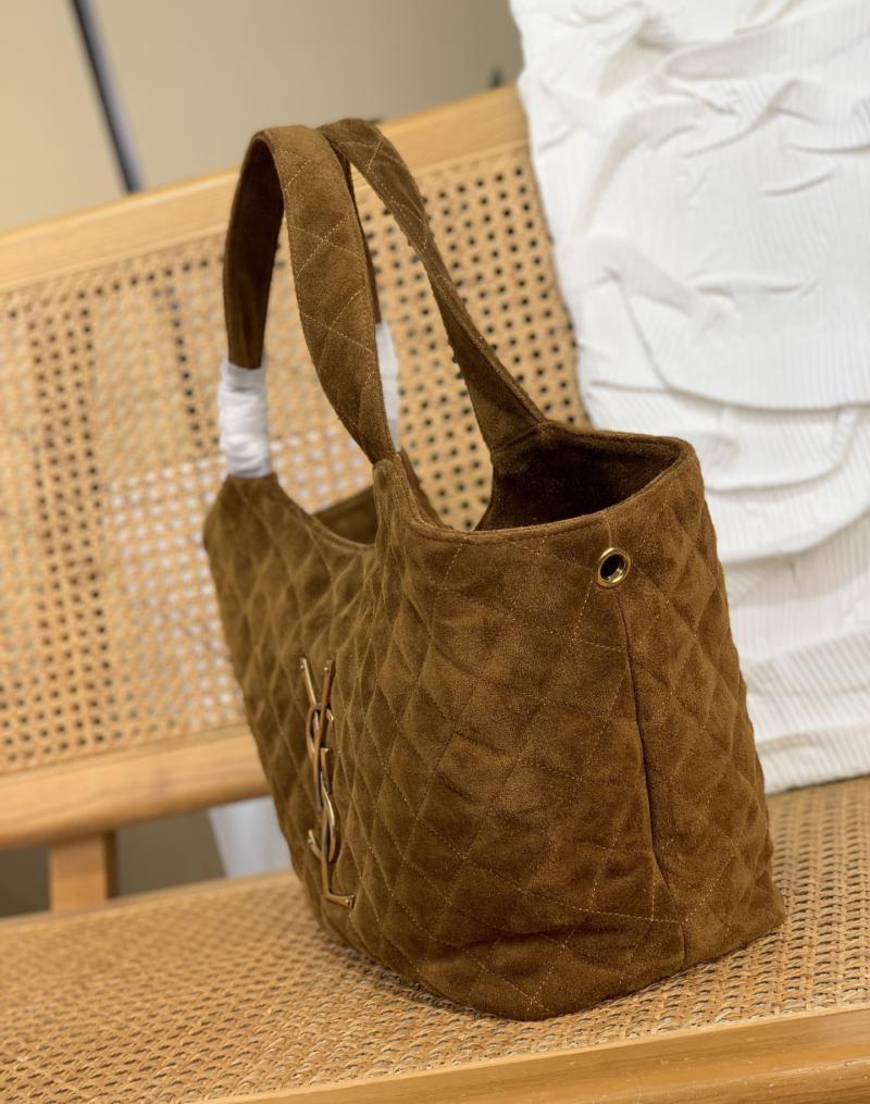 Saint Laurent Medium Suede Icare Caramel 858191