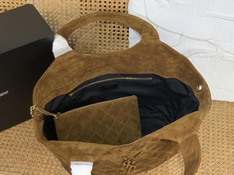 Saint Laurent Medium Suede Icare Caramel 858191