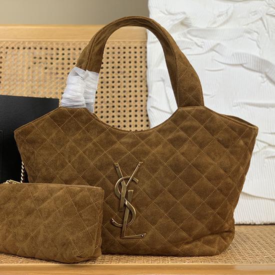 Saint Laurent Medium Suede Icare Caramel 858191