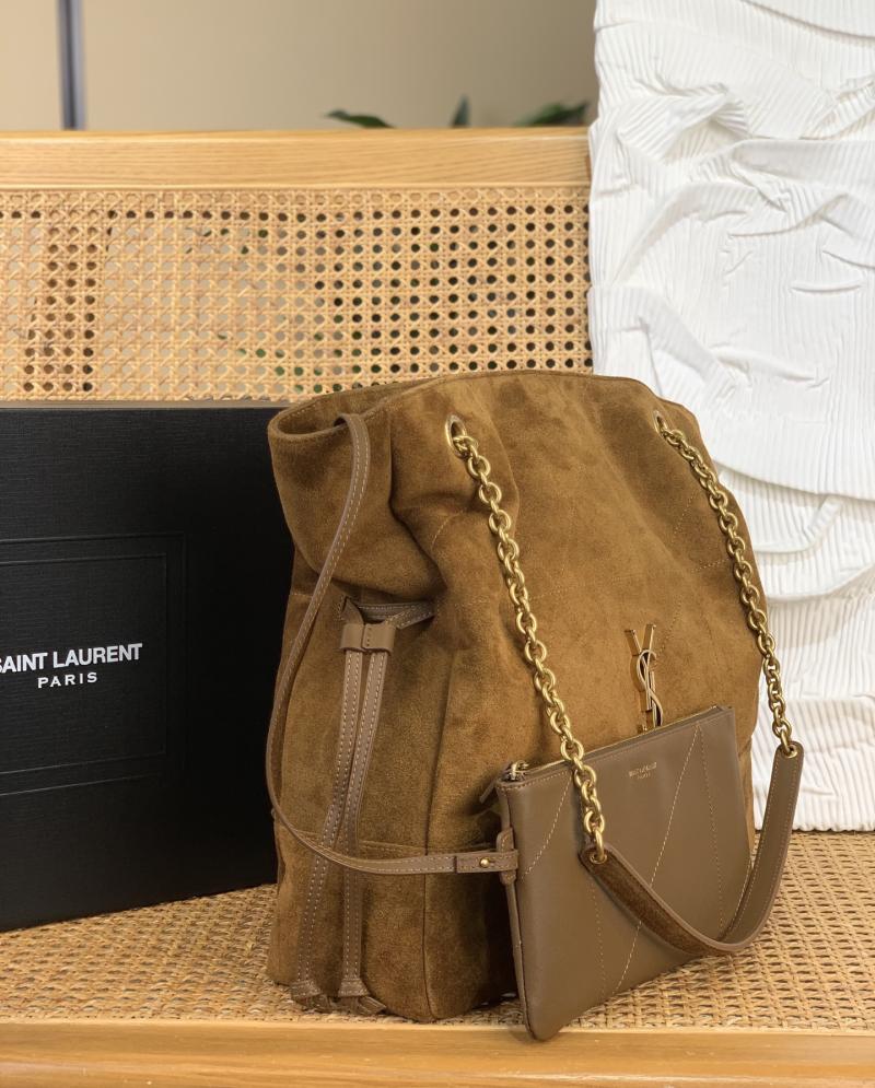 Saint Laurent Suede Jamie Shopping Caramel 809824