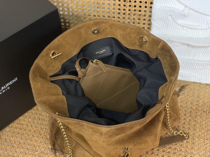 Saint Laurent Suede Jamie Shopping Caramel 809824