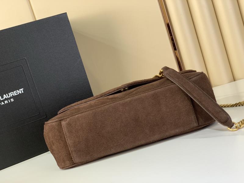 Saint Laurent Suede Loulou Medium Bag Coffee 801439