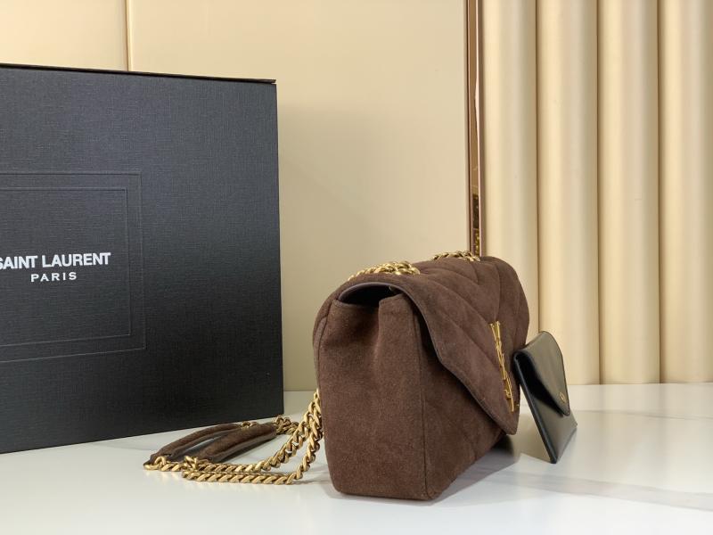 Saint Laurent Suede Loulou Small Bag Coffee 801437