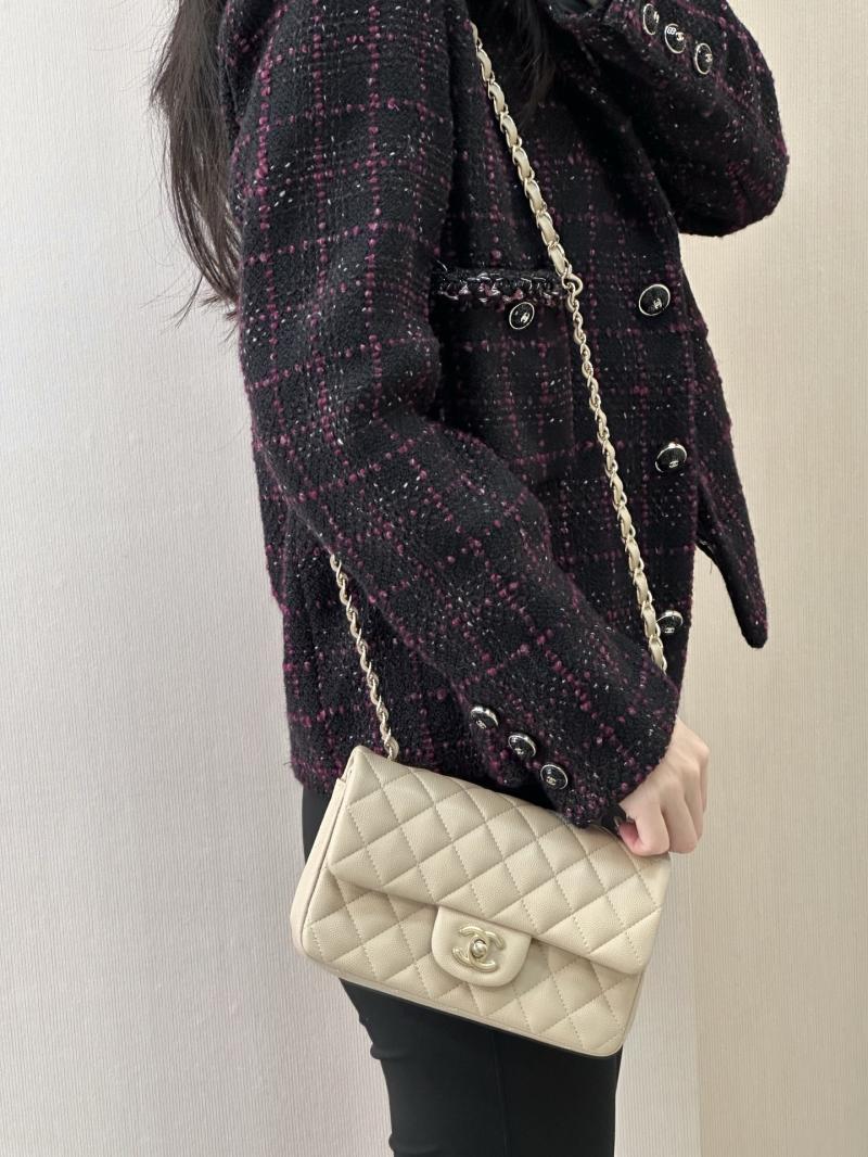 Small Chanel Flap Bag Beige A01116