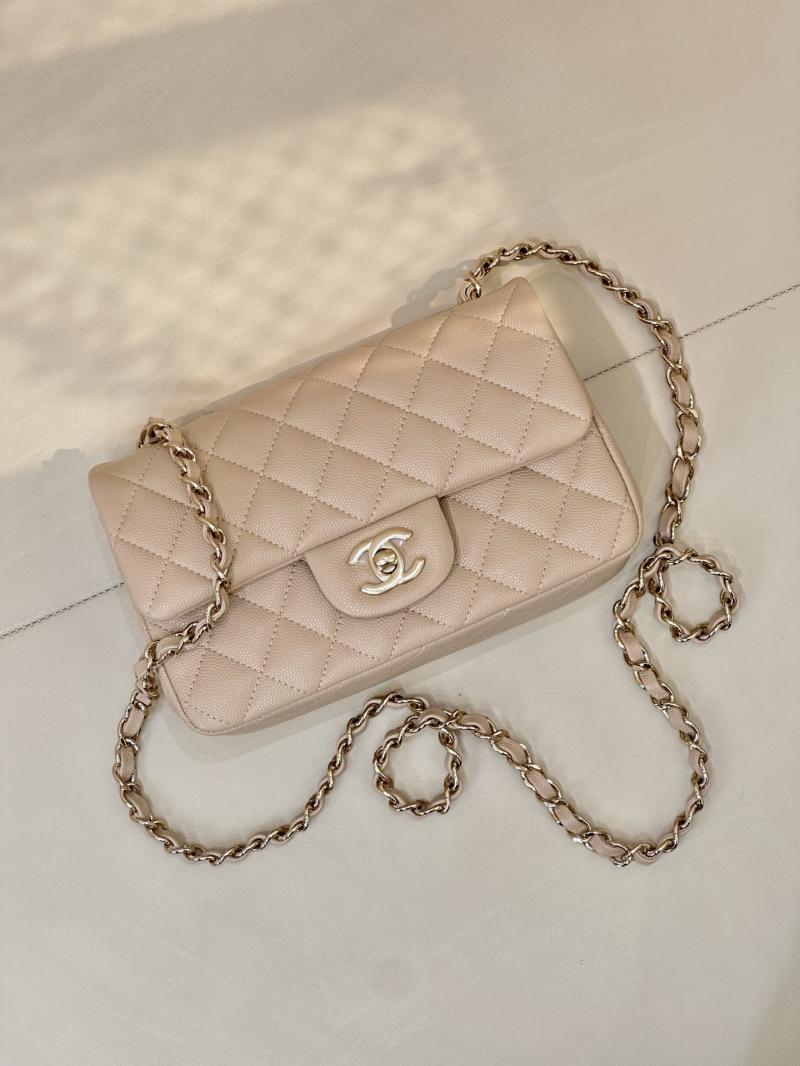Small Chanel Flap Bag Beige A01116