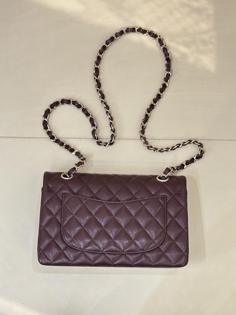 Small Chanel Flap Bag Burgundy A01117