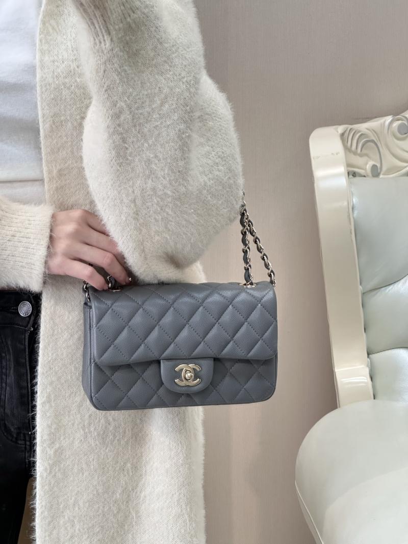 Small Chanel Flap Bag Dark Grey A01116