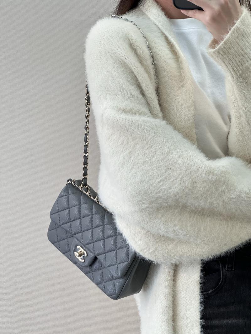 Small Chanel Flap Bag Dark Grey A01116