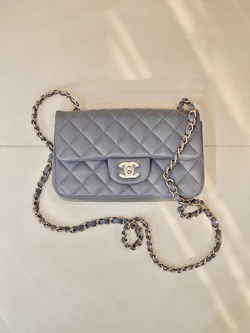 Small Chanel Flap Bag Dark Grey A01116