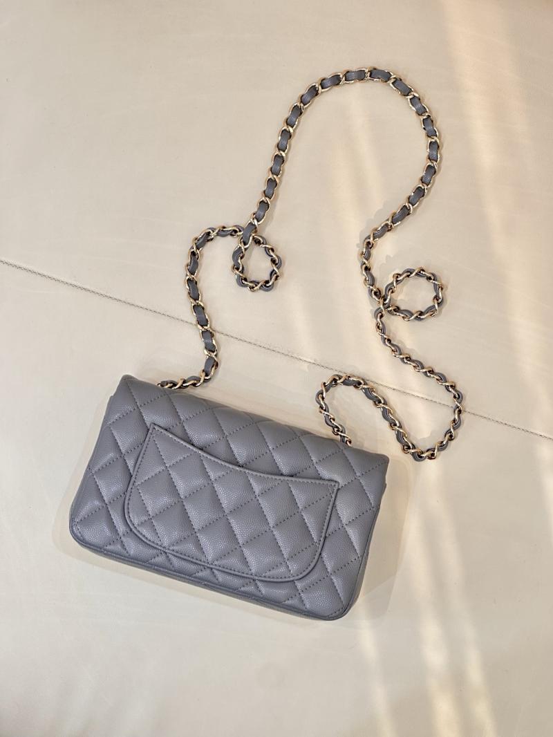 Small Chanel Flap Bag Dark Grey A01116