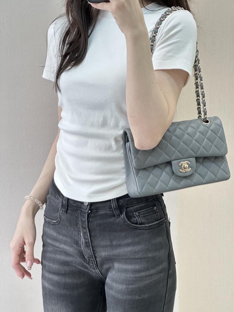 Small Chanel Flap Bag Dark Grey A01117