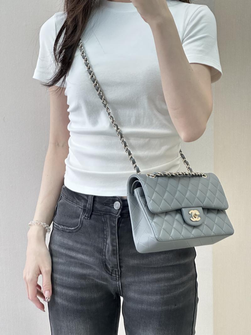 Small Chanel Flap Bag Dark Grey A01117