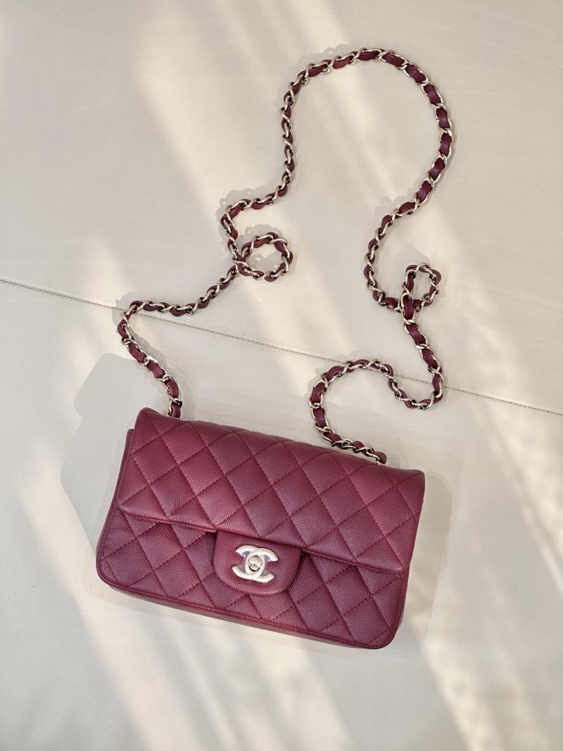 Small Chanel Flap Bag Dark Red A01116