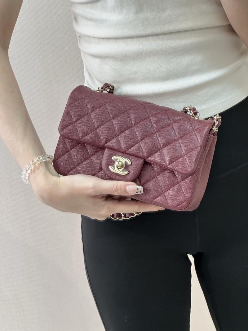 Small Chanel Flap Bag Dark Red A01116