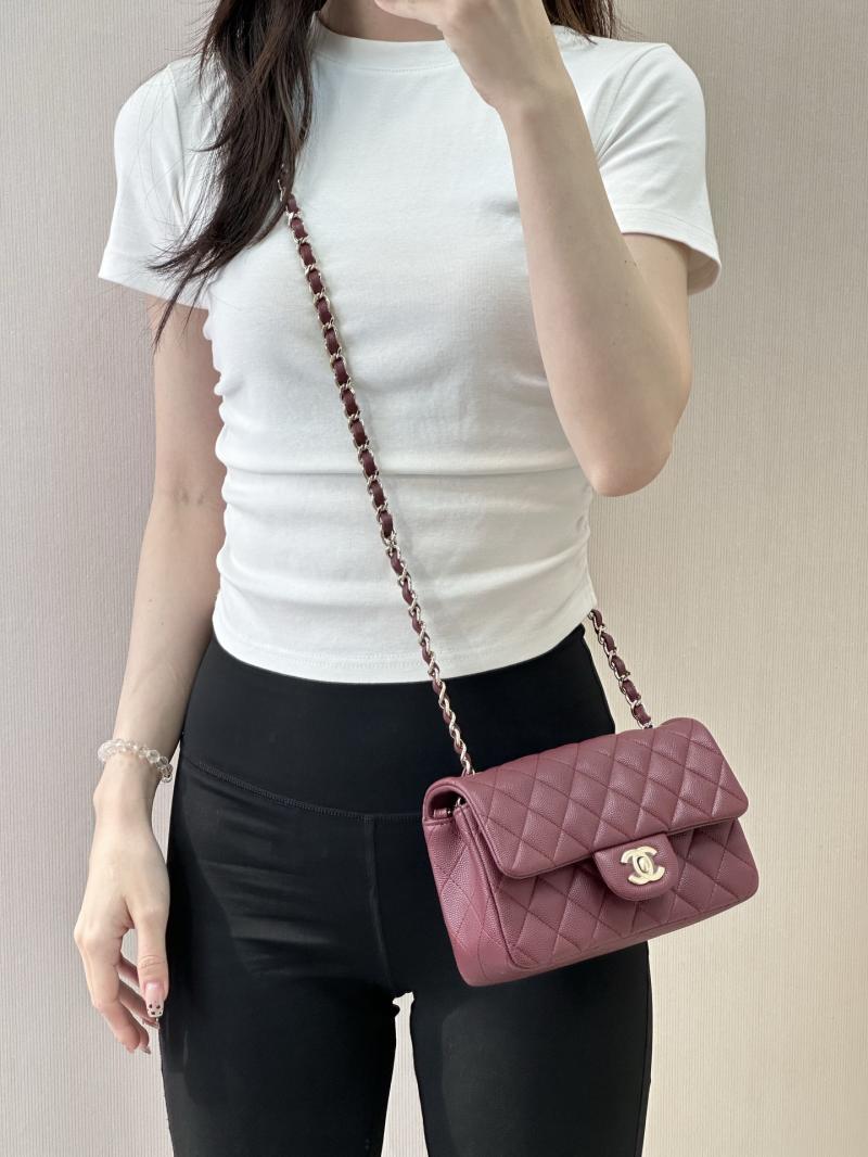 Small Chanel Flap Bag Dark Red A01116