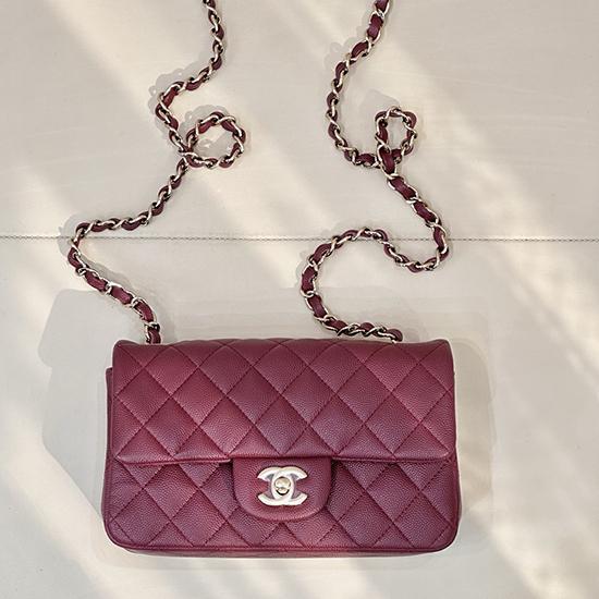 Small Chanel Flap Bag Dark Red A01116