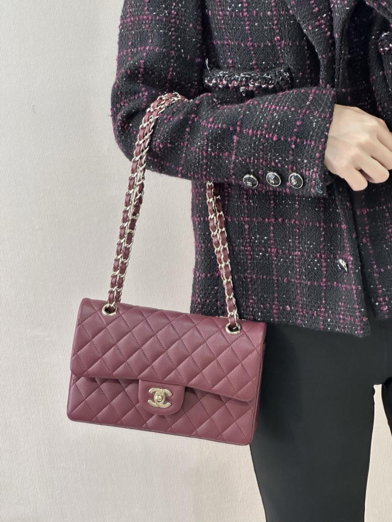 Small Chanel Flap Bag Dark Red A01117