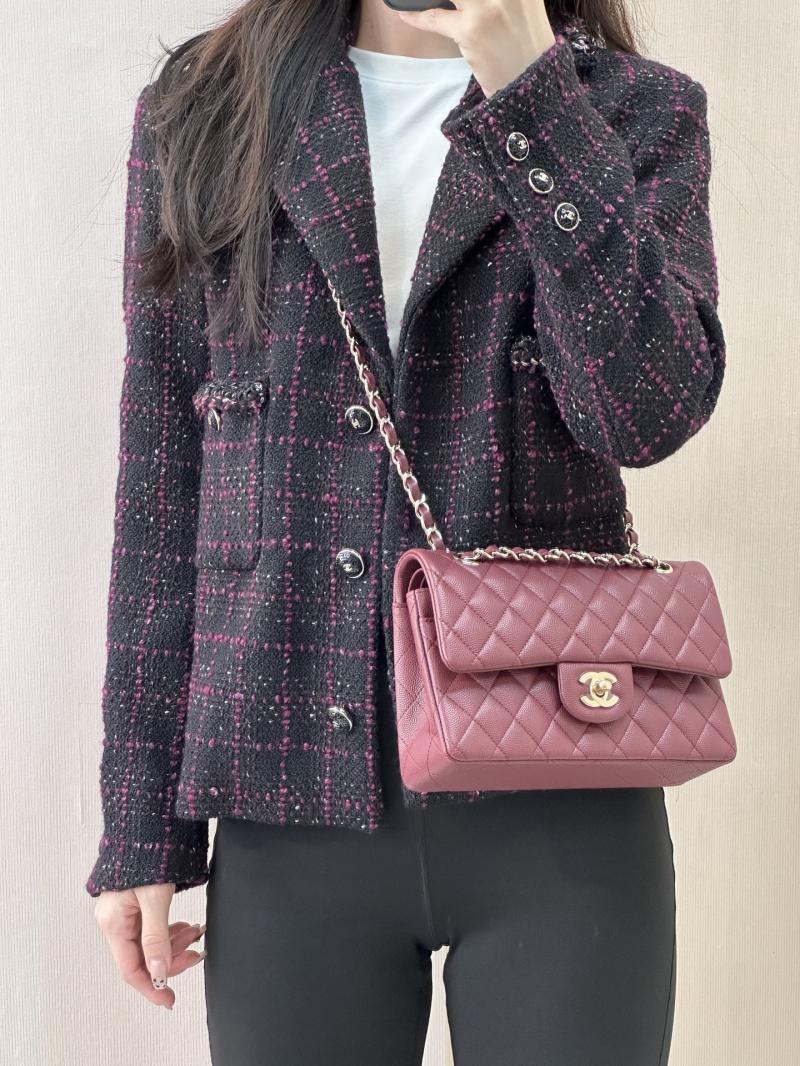 Small Chanel Flap Bag Dark Red A01117