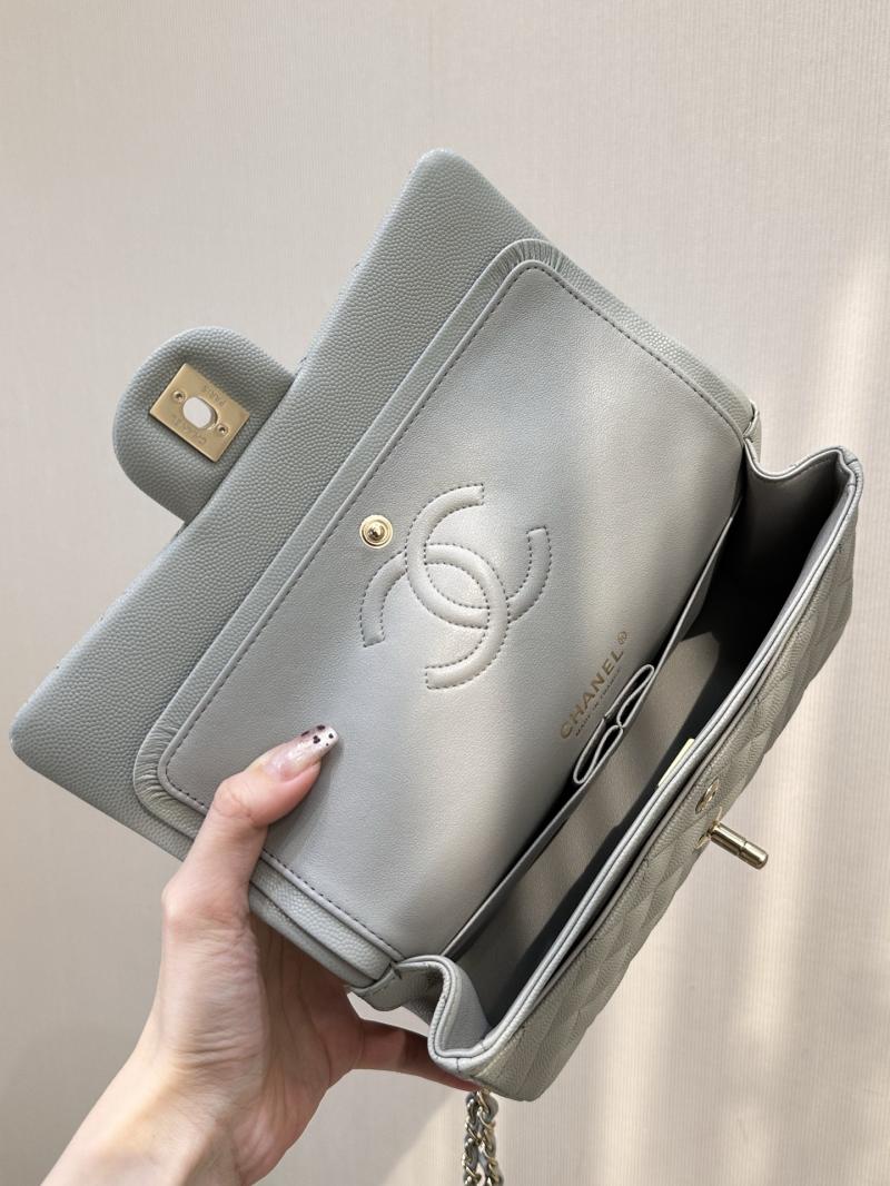 Small Chanel Flap Bag Light Grey A01117