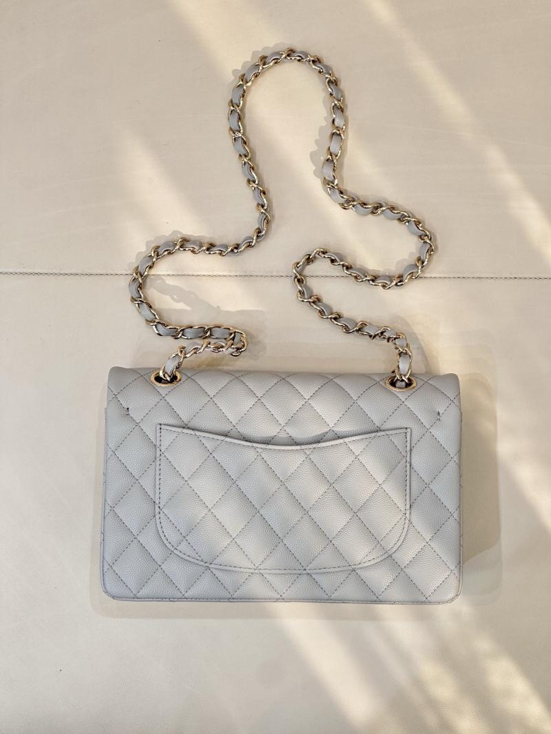 Small Chanel Flap Bag Light Grey A01117