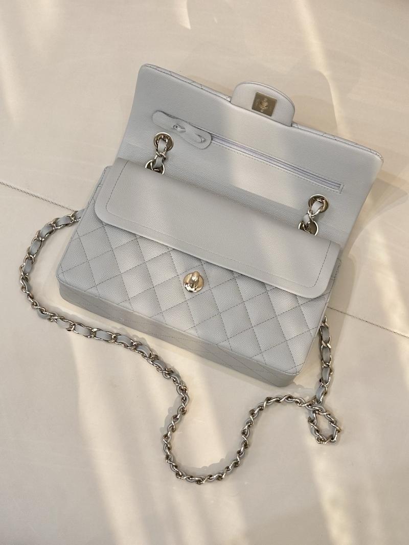 Small Chanel Flap Bag Light Grey A01117
