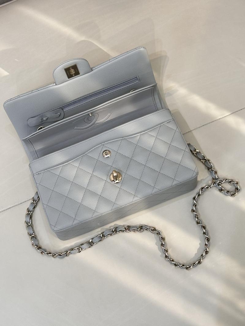 Small Chanel Flap Bag Light Grey A01117