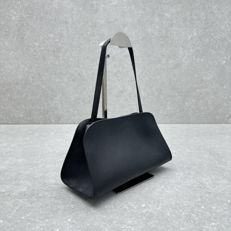 The Row Leather Peggy Clutch Black TR1879
